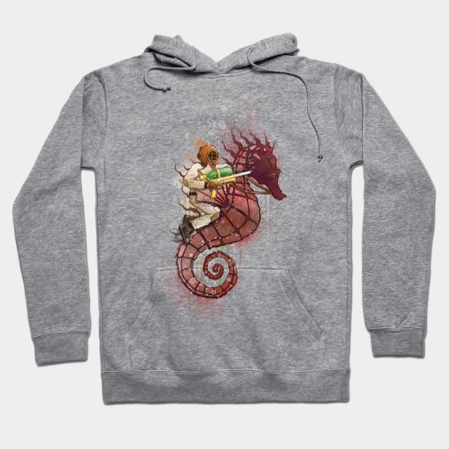 The Water Warrior Hoodie by TaylorRoseMakesArt